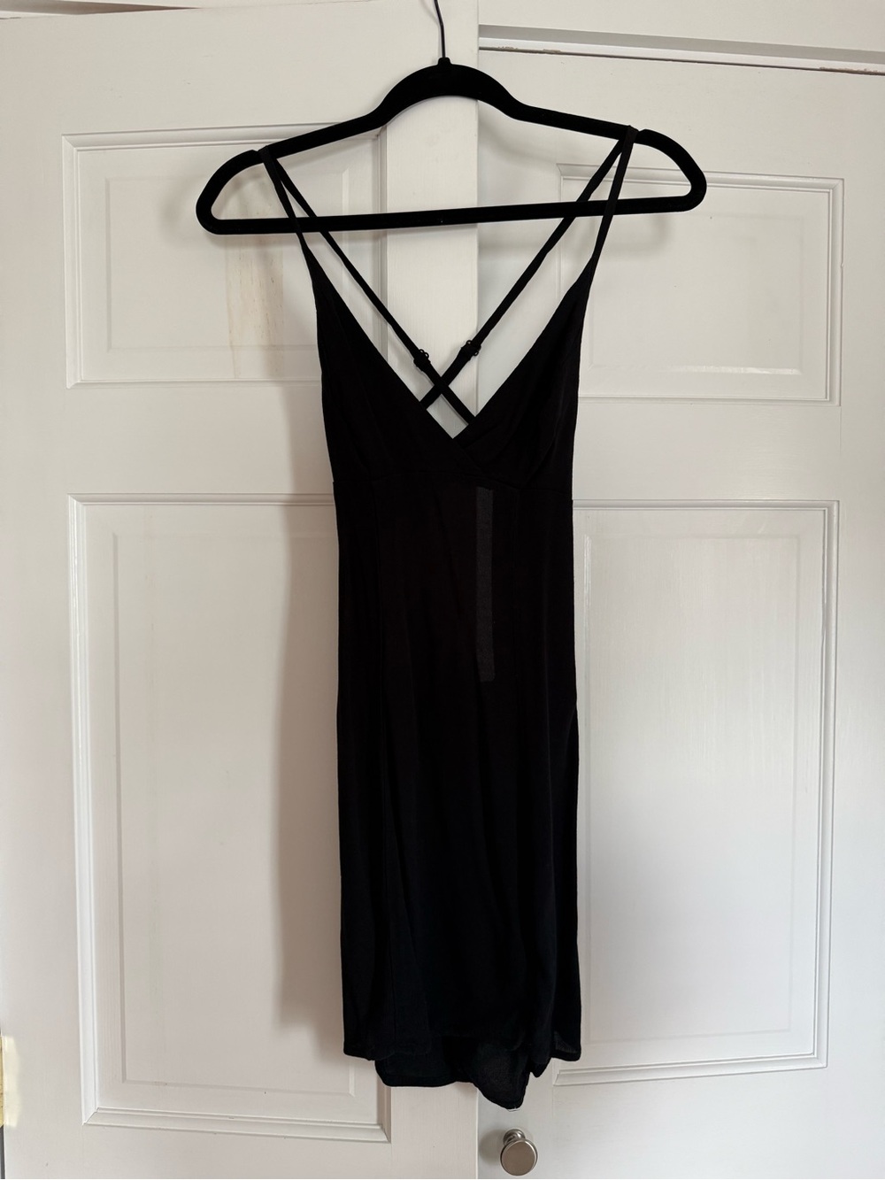 Urban Outfitters Black Strappy Slip Dress